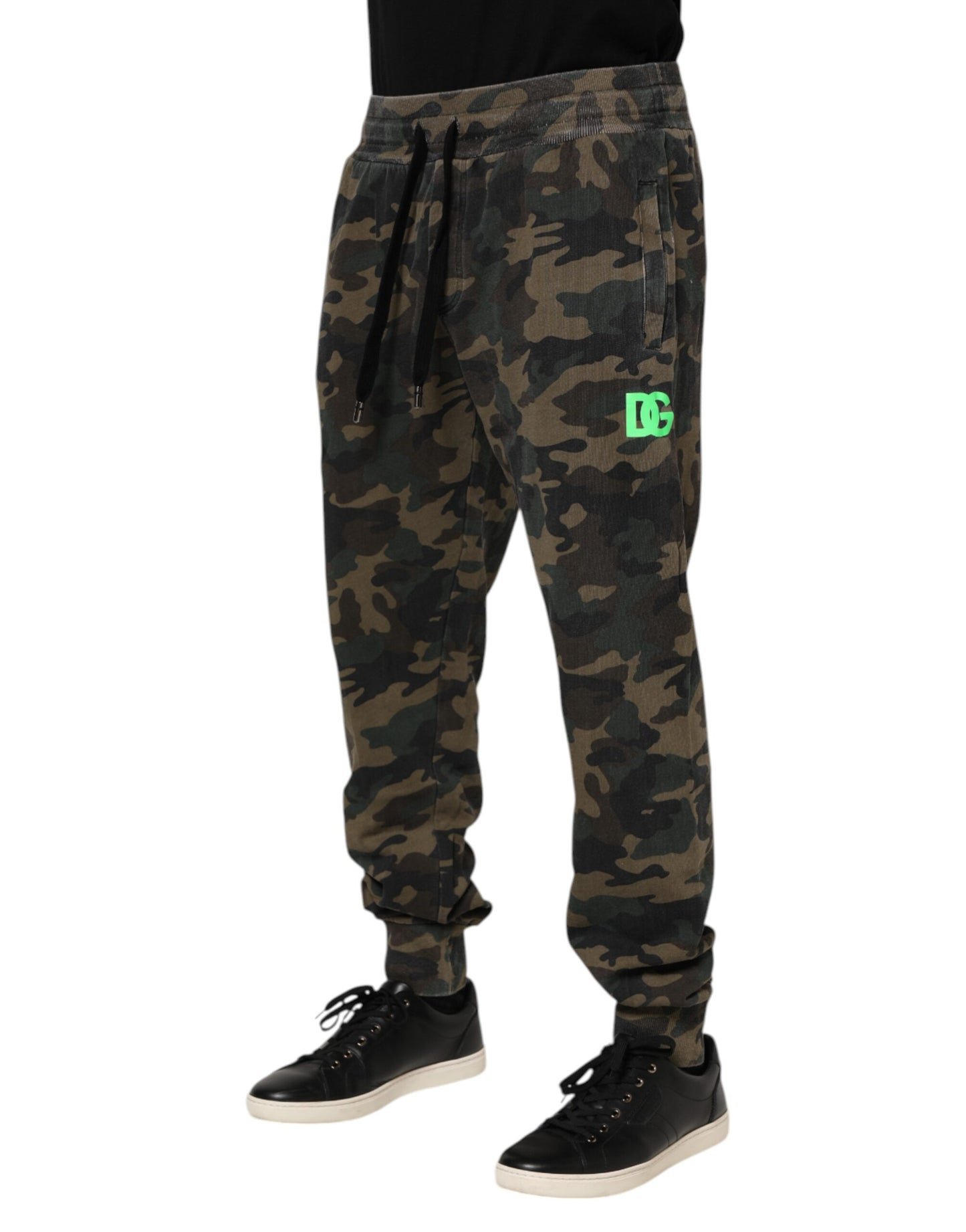 Dolce &amp; Gabbana Mehrfarbige Camouflage-Jogginghose aus Baumwolle für Herren