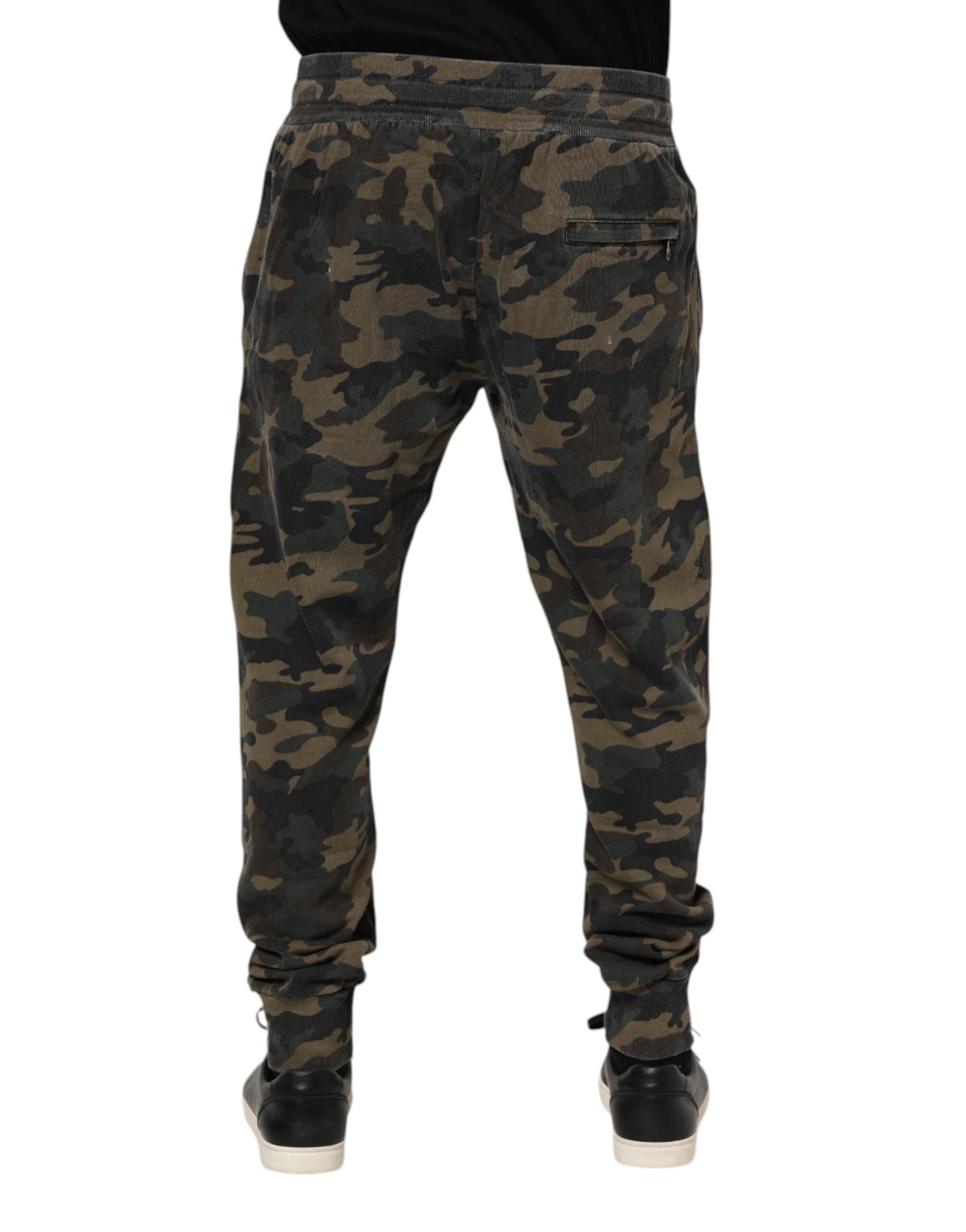 Dolce &amp; Gabbana Mehrfarbige Camouflage-Jogginghose aus Baumwolle für Herren