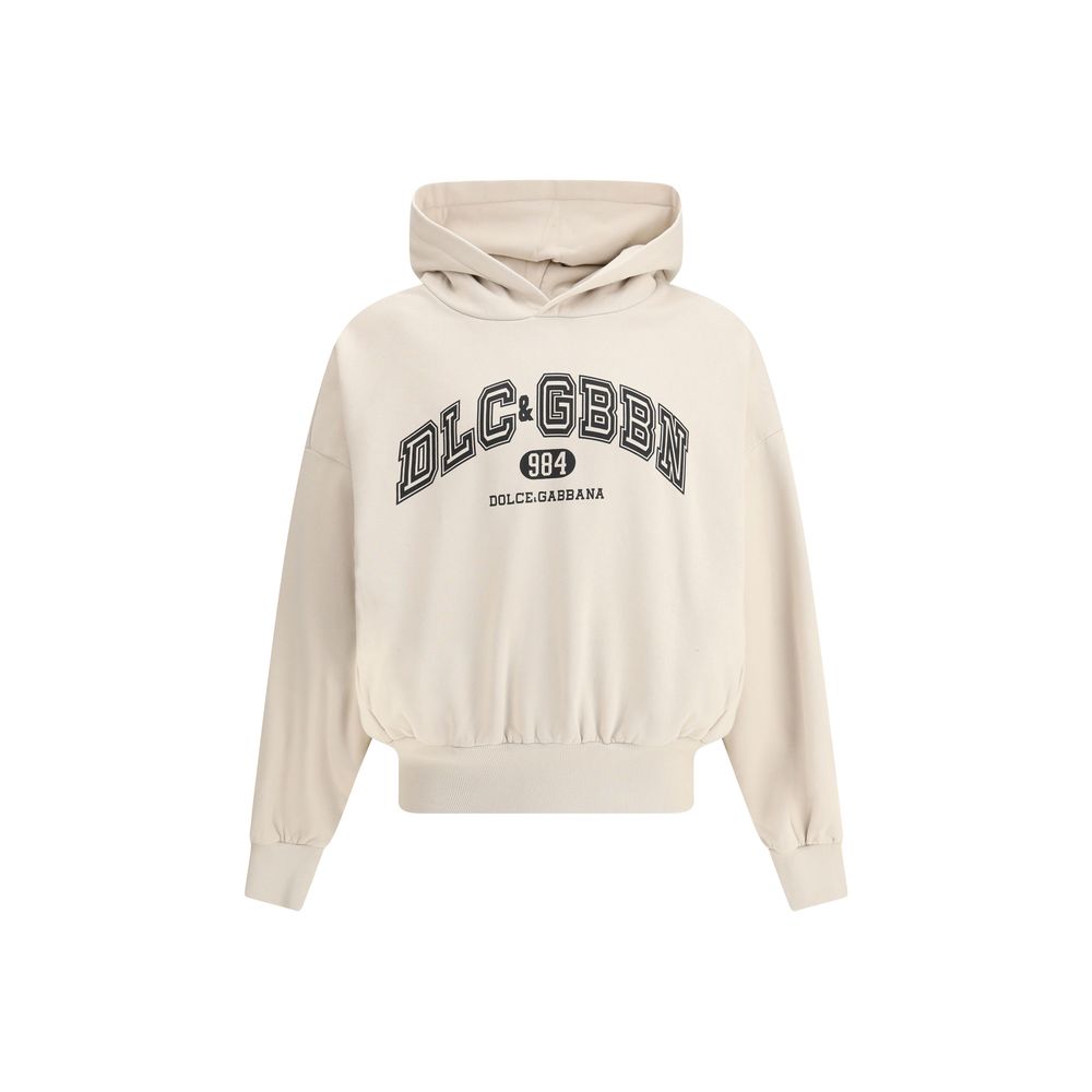 Dolce &amp; Gabbana Baumwoll-Sweatshirt in Beige