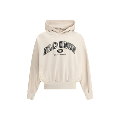 Dolce &amp; Gabbana Baumwoll-Sweatshirt in Beige