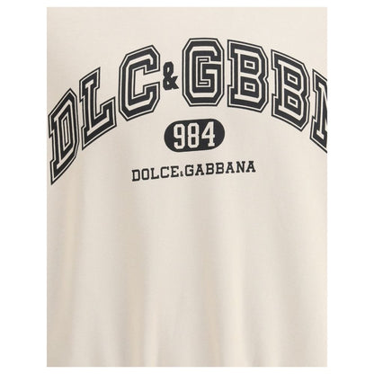 Dolce &amp; Gabbana Baumwoll-Sweatshirt in Beige