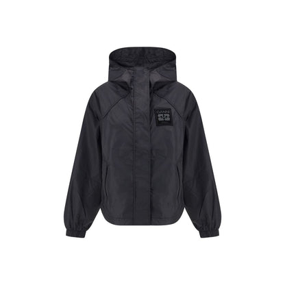 Ganni Schwarze Jacke aus Nylon