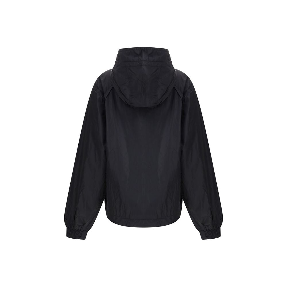 Ganni Schwarze Jacke aus Nylon