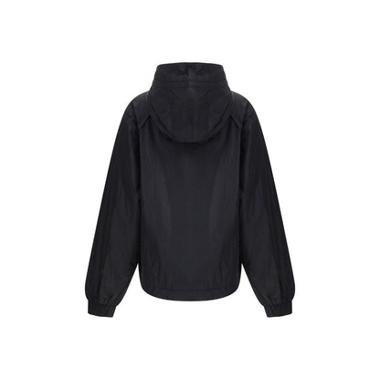 Ganni Schwarze Jacke aus Nylon