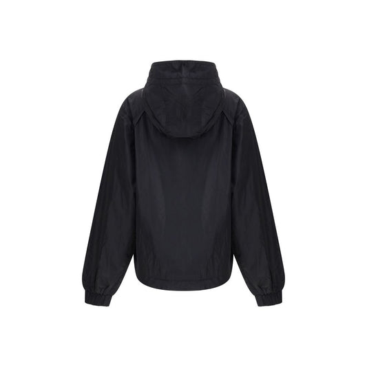 Ganni Schwarze Jacke aus Nylon