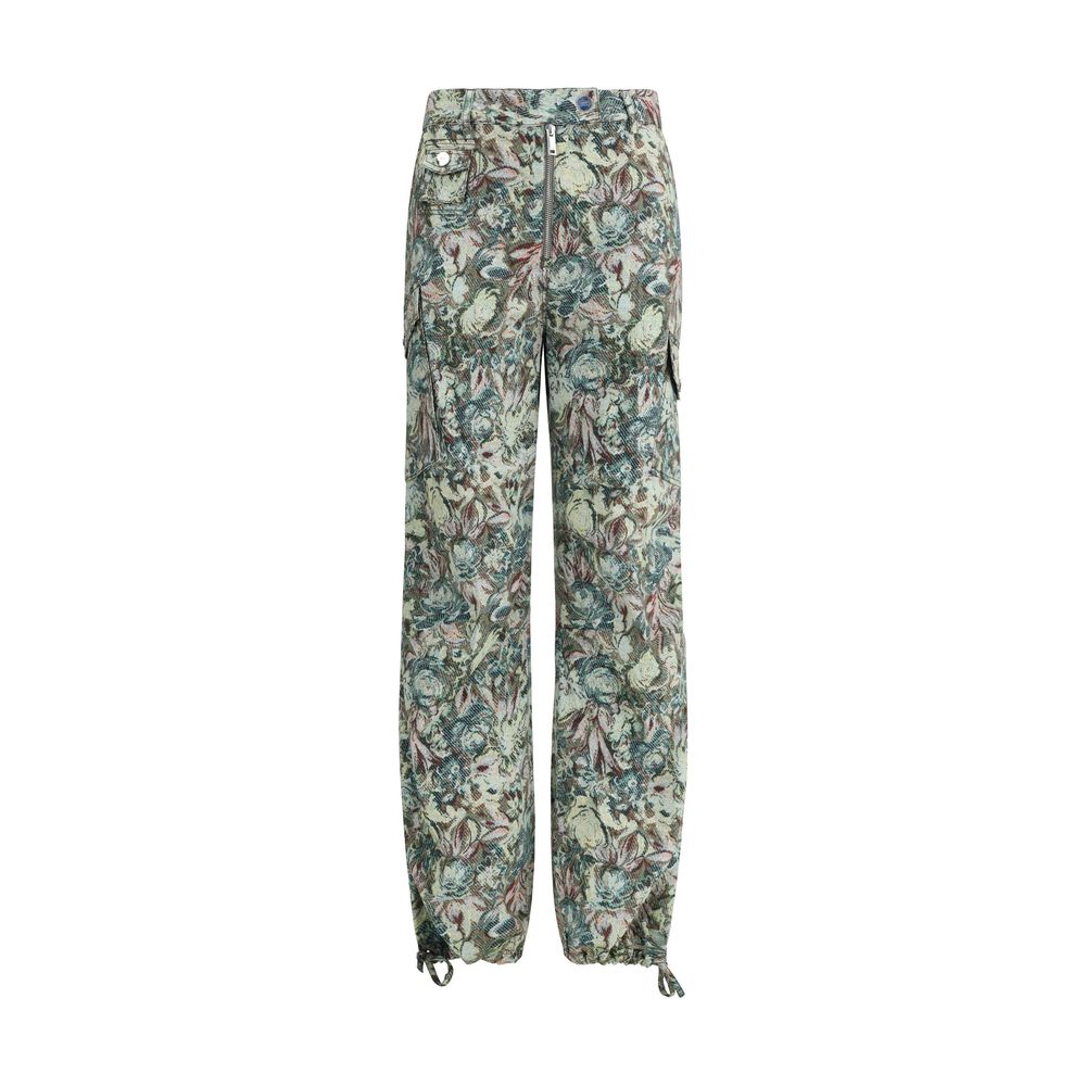 Ganni Baumwoll-Freizeithose in Multicolor
