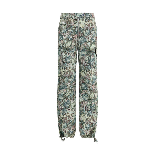 Ganni Baumwoll-Freizeithose in Multicolor