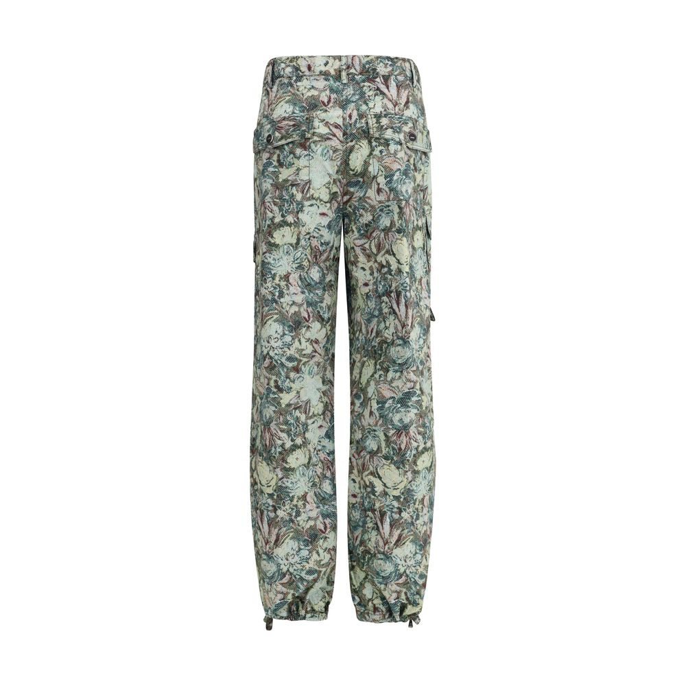 Ganni Baumwoll-Freizeithose in Multicolor