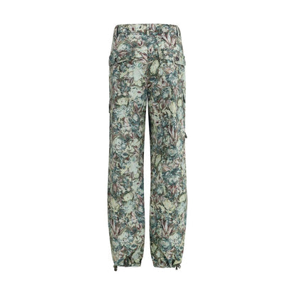 Ganni Baumwoll-Freizeithose in Multicolor