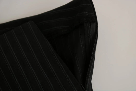 BENCIVENGA Schwarze gerade Hose mit hoher Taille