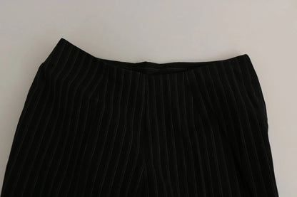 BENCIVENGA Schwarze gerade Hose mit hoher Taille