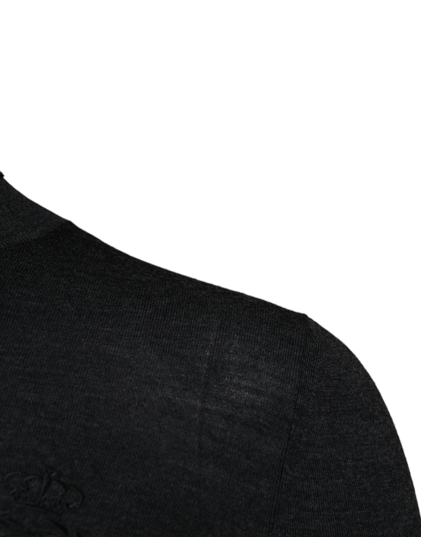 Dolce &amp; Gabbana Schwarzer Rollkragenpullover aus Wolle für Herren