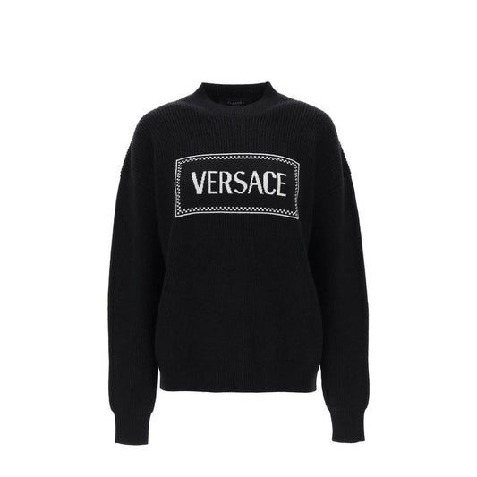 Schwarzes Woll-Sweatshirt von Versace