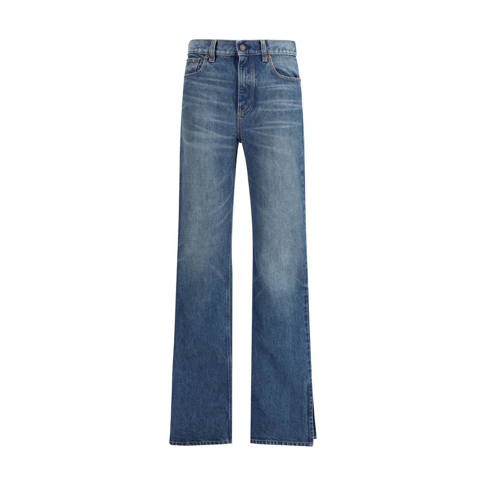 Chloé Blaue Baumwoll-Jeans mit geradem Bein