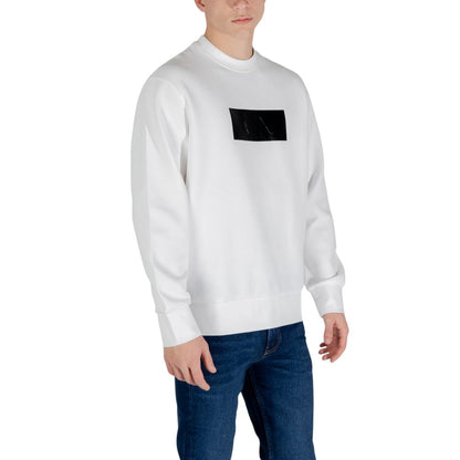 Armani Exchange – Cremefarbenes Baumwoll-Sweatshirt