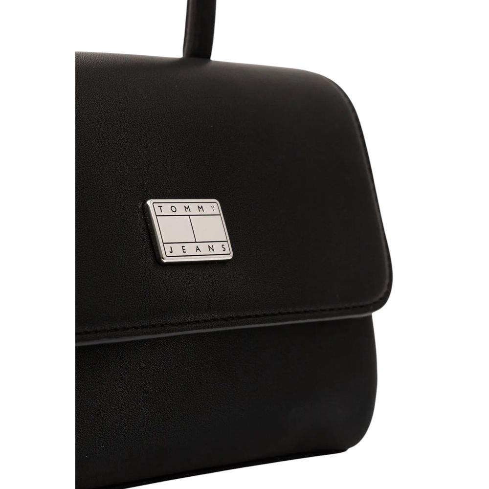 Tommy Hilfiger – Schwarze Polyethylen-Handtasche