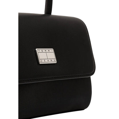 Tommy Hilfiger – Schwarze Polyethylen-Handtasche