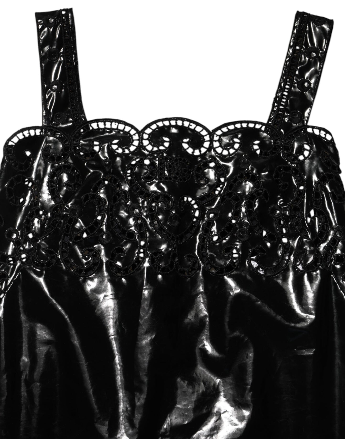 Dolce &amp; Gabbana – Schwarzes Mini-Etuikleid in A-Linie mit Cut-Outs