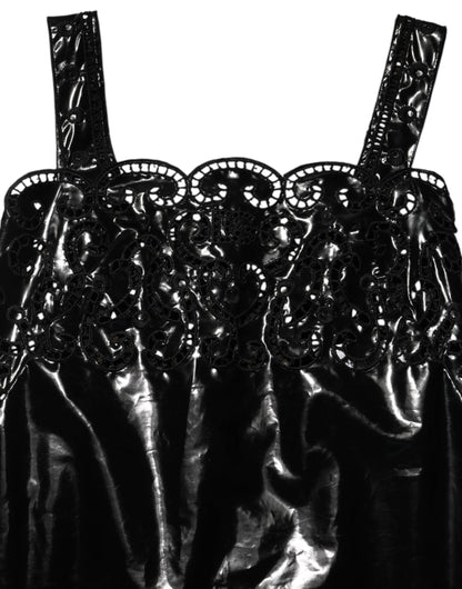 Dolce &amp; Gabbana – Schwarzes Mini-Etuikleid in A-Linie mit Cut-Outs