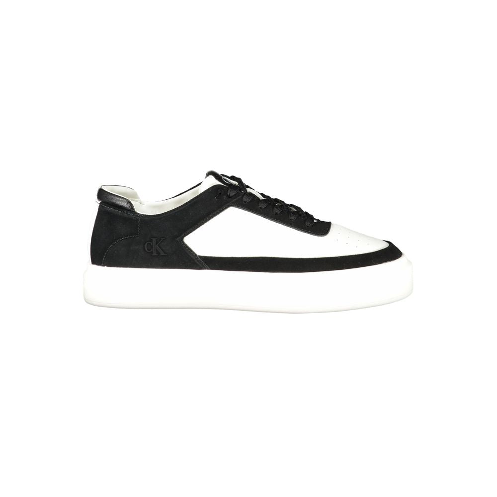 Calvin Klein Herren-Sneaker aus weißem Leder