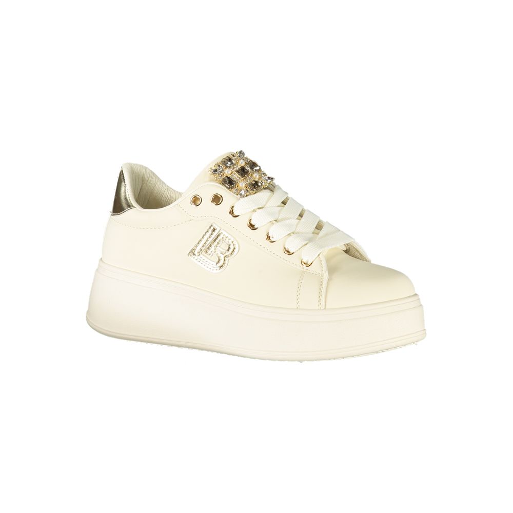 Laura Biagiotti Beige Polyester Damen Sneaker