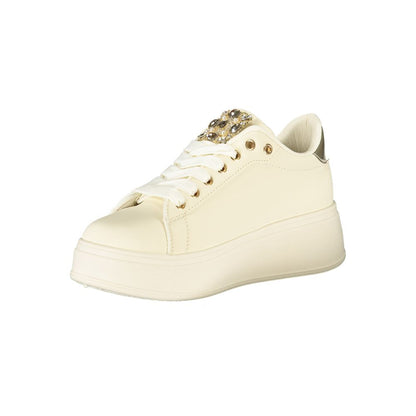 Laura Biagiotti Beige Polyester Damen Sneaker