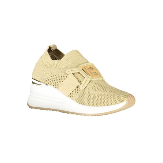 Laura Biagiotti Beige Polyester Damen Sneaker
