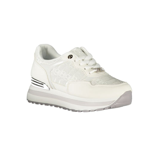 Laura Biagiotti Weißer Polyester Damen Sneaker
