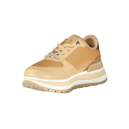 Laura Biagiotti Braune Polyester-Damen-Sneaker