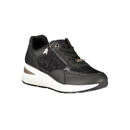 Laura Biagiotti Schwarzer Polyester Damen Sneaker