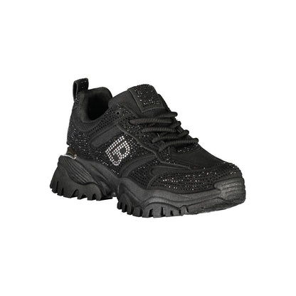 Laura Biagiotti Schwarzer Polyester Damen Sneaker