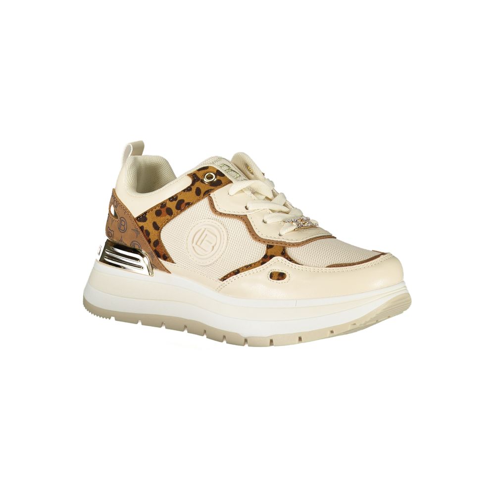 Laura Biagiotti Beige Polyester Damen Sneaker