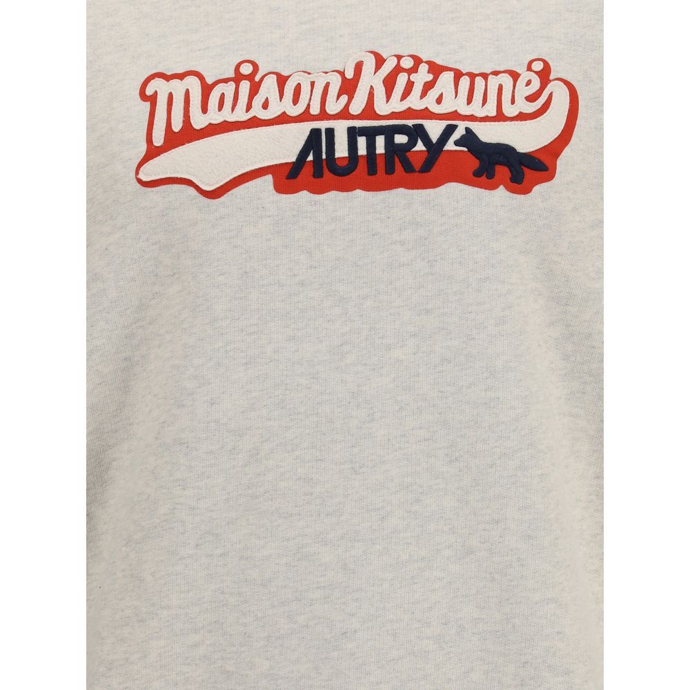 Autry Graues Baumwoll-Sweatshirt