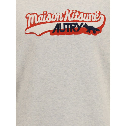 Autry Graues Baumwoll-Sweatshirt