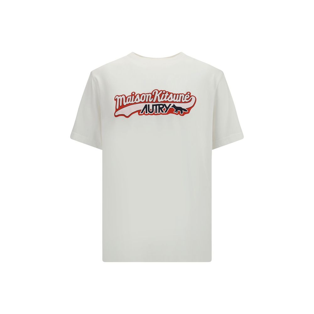 Autry Weißes Baumwoll-T-Shirt