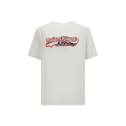 Autry Weißes Baumwoll-T-Shirt