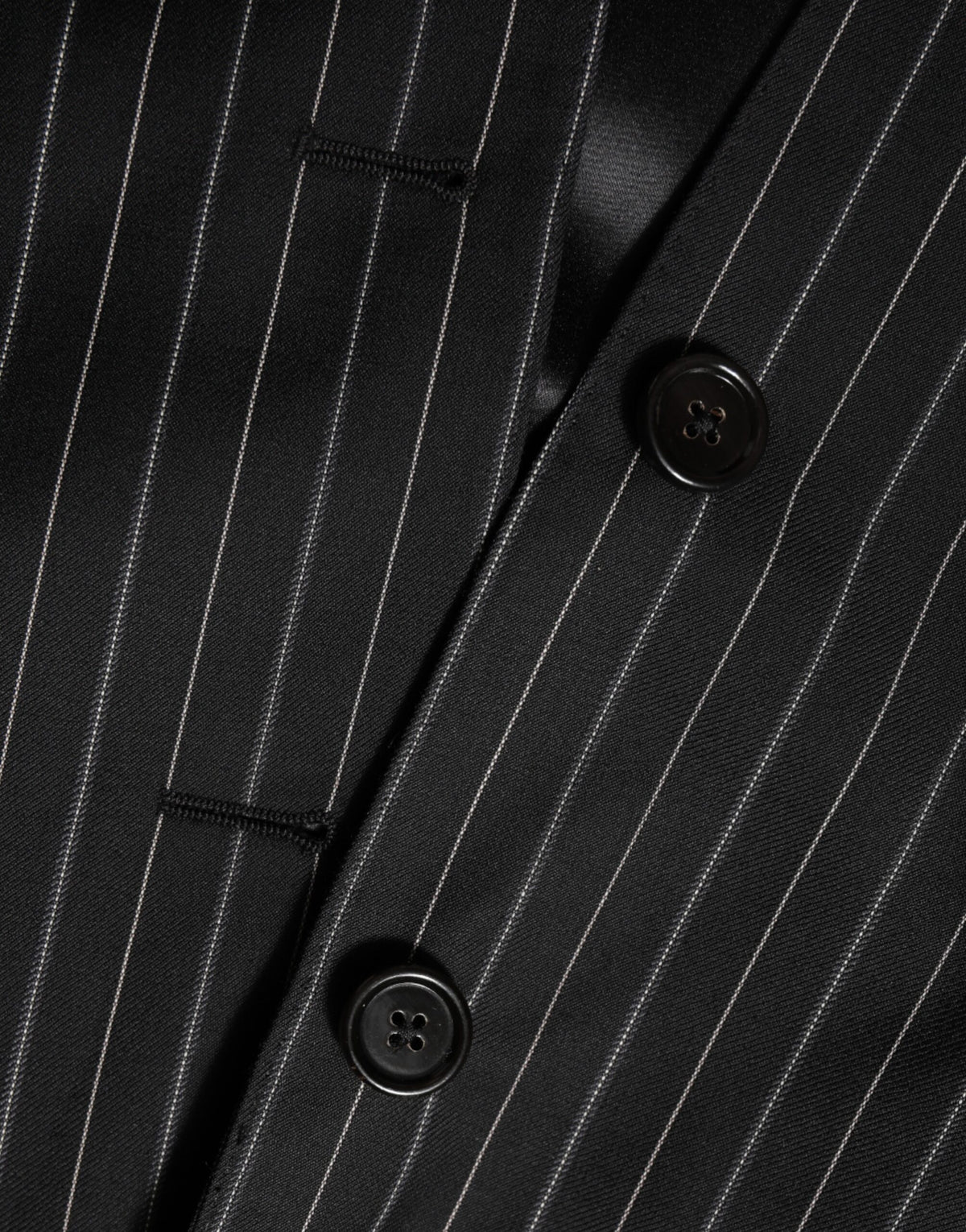 Dolce &amp; Gabbana – MARTINI – Anzugblazer mit 1 Knopf und schwarzen Streifen