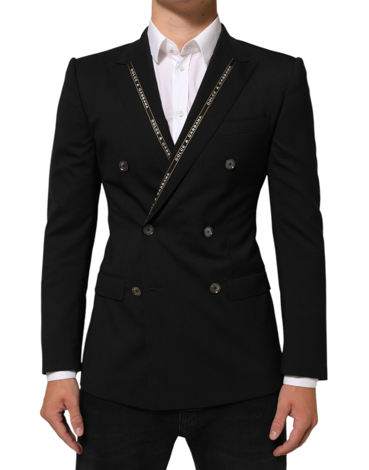 Dolce &amp; Gabbana Schwarzer SICILIA Zweireihiger Blazer