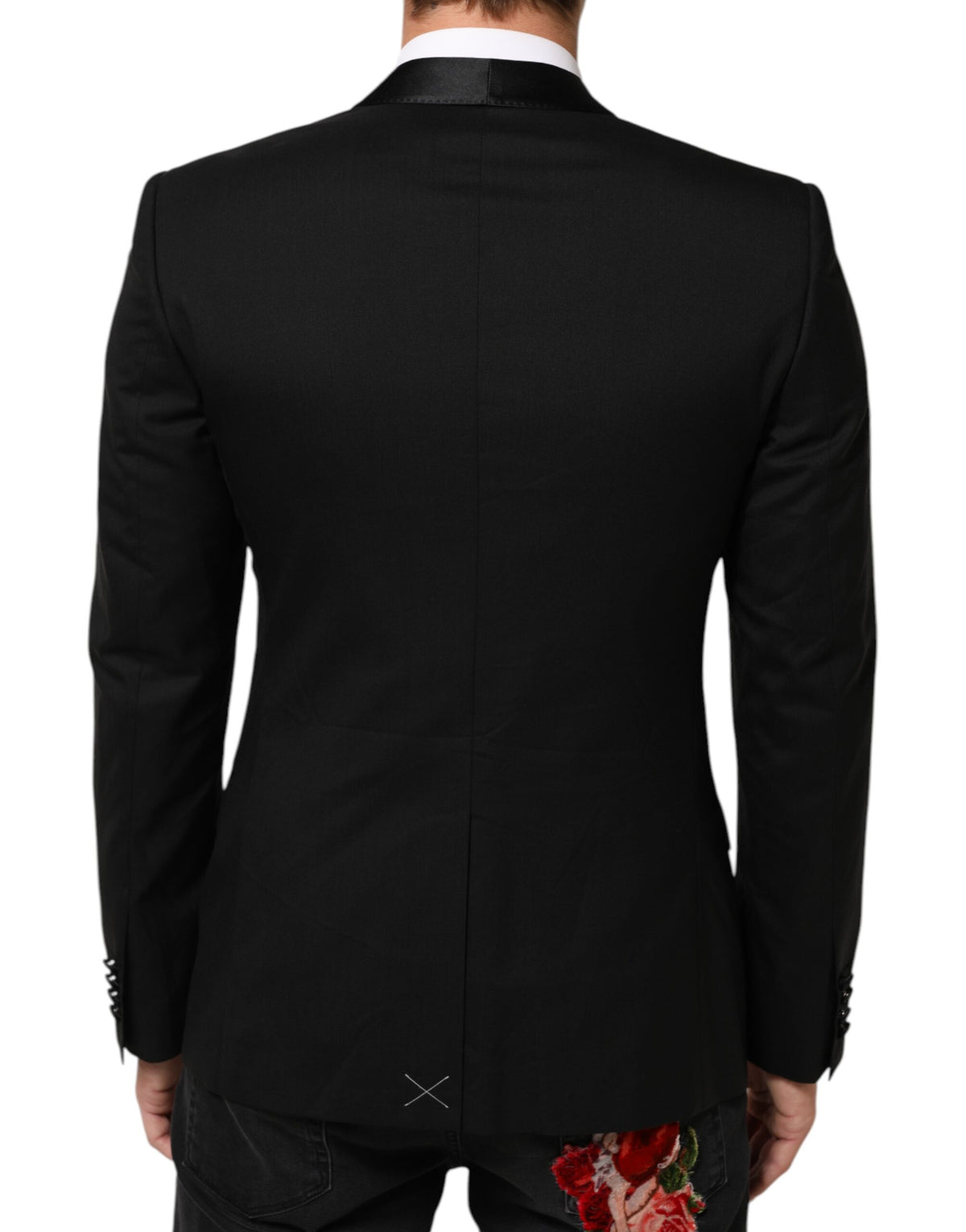 Dolce &amp; Gabbana – Schwarzer MARTINI-Anzugblazer mit 1 Knopf