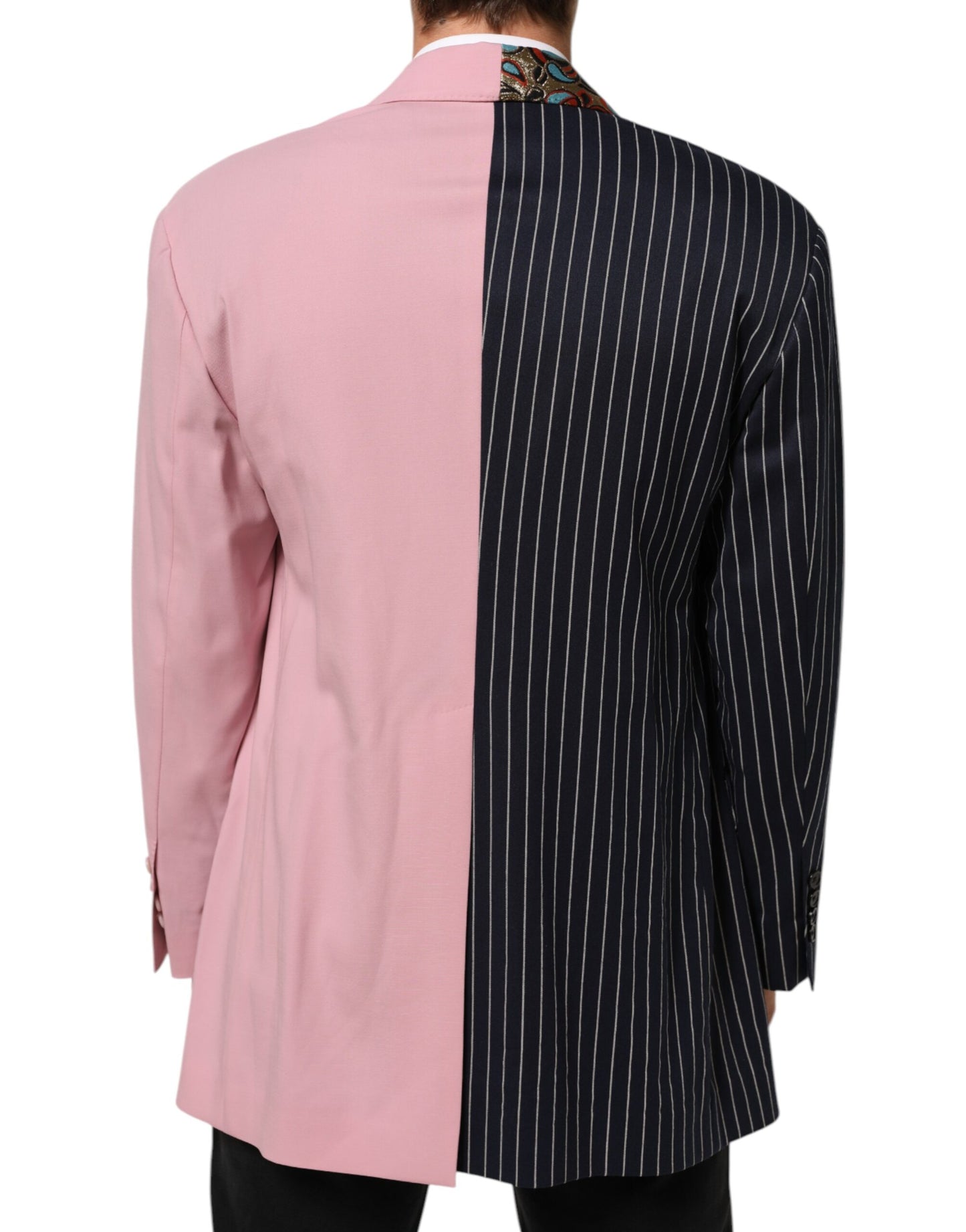 Dolce &amp; Gabbana – Mehrfarbiger, einreihiger Blazer mit Patchwork-Muster