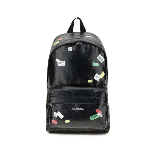 Balenciaga Rucksack aus schwarzem Lammleder (Ovis Aries Aries)
