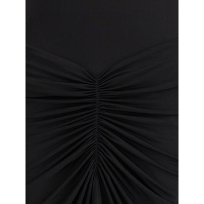 Das Andamane schwarze Polyester-Freizeitkleid