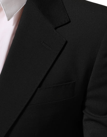 Dolce &amp; Gabbana – Schwarzer STAFF-Anzugblazer mit 2 Knöpfen