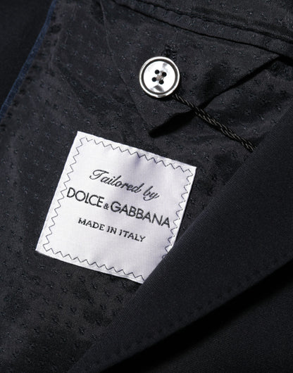 Dolce &amp; Gabbana – Schwarzer Blazer aus Viskose mit 2 Knöpfen