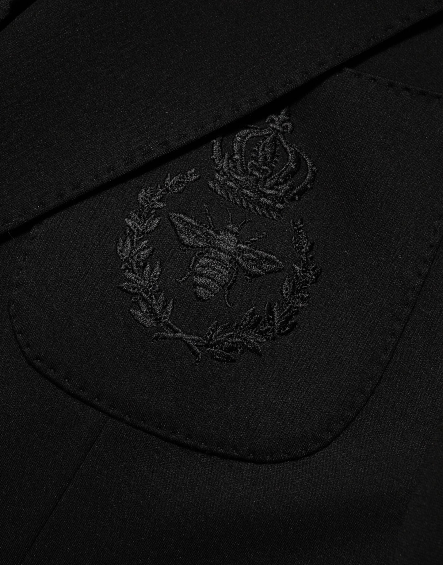 Dolce &amp; Gabbana – Schwarzer Blazer aus Viskose mit 2 Knöpfen