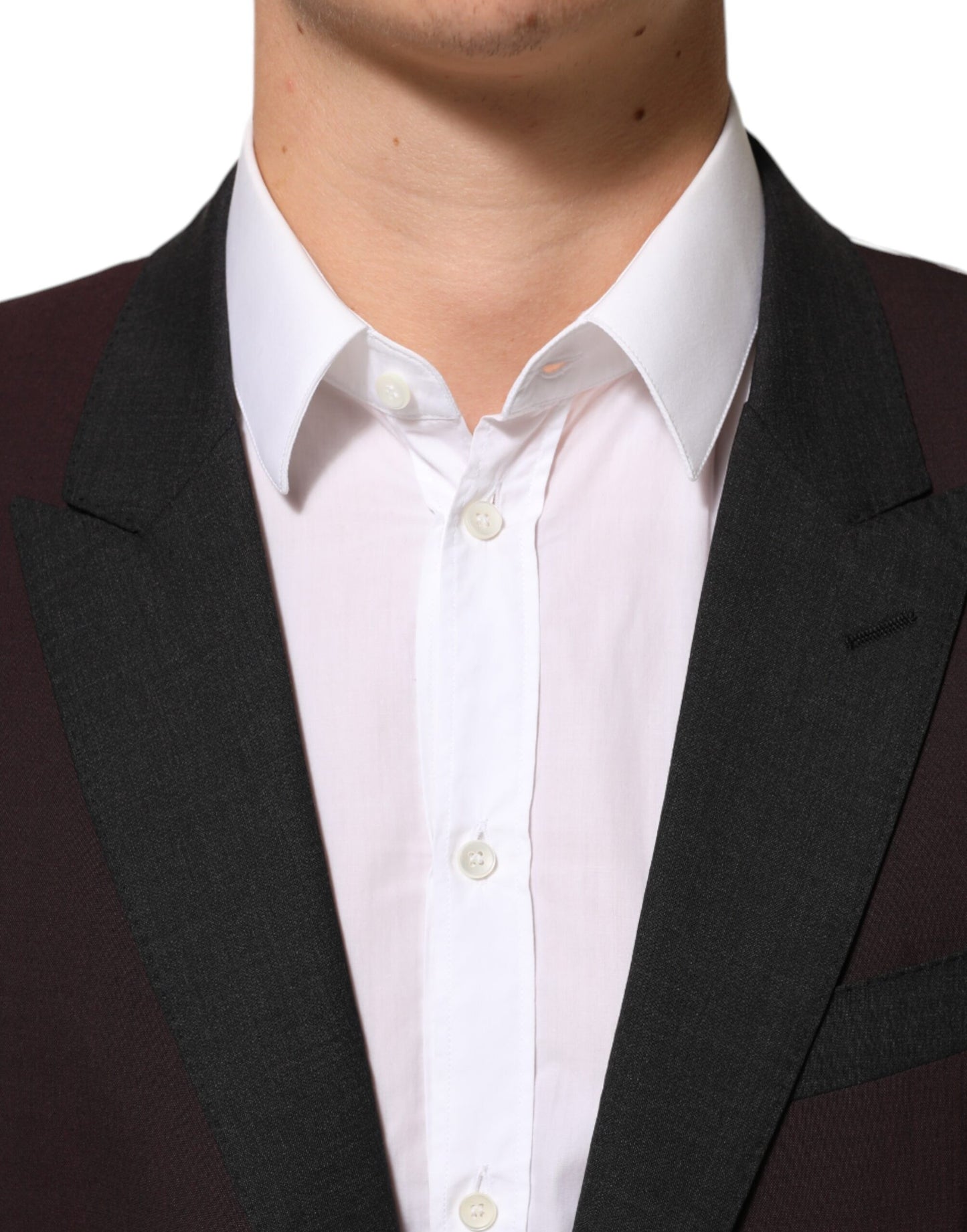 Dolce &amp; Gabbana – Kastanienbrauner Blazer aus Wolle mit 2 Knöpfen