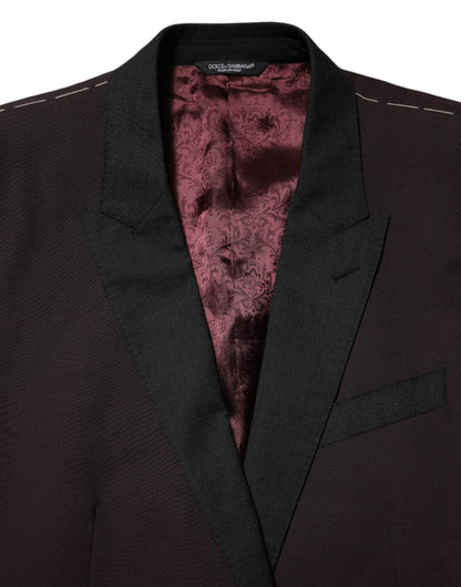 Dolce &amp; Gabbana – Kastanienbrauner Blazer aus Wolle mit 2 Knöpfen