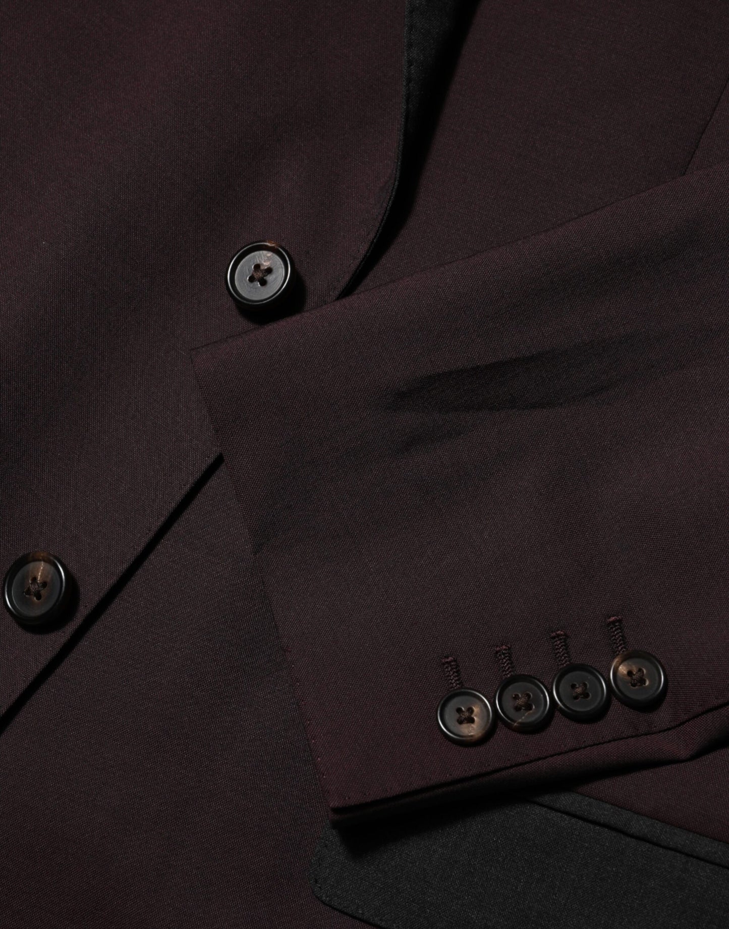 Dolce &amp; Gabbana – Kastanienbrauner Blazer aus Wolle mit 2 Knöpfen