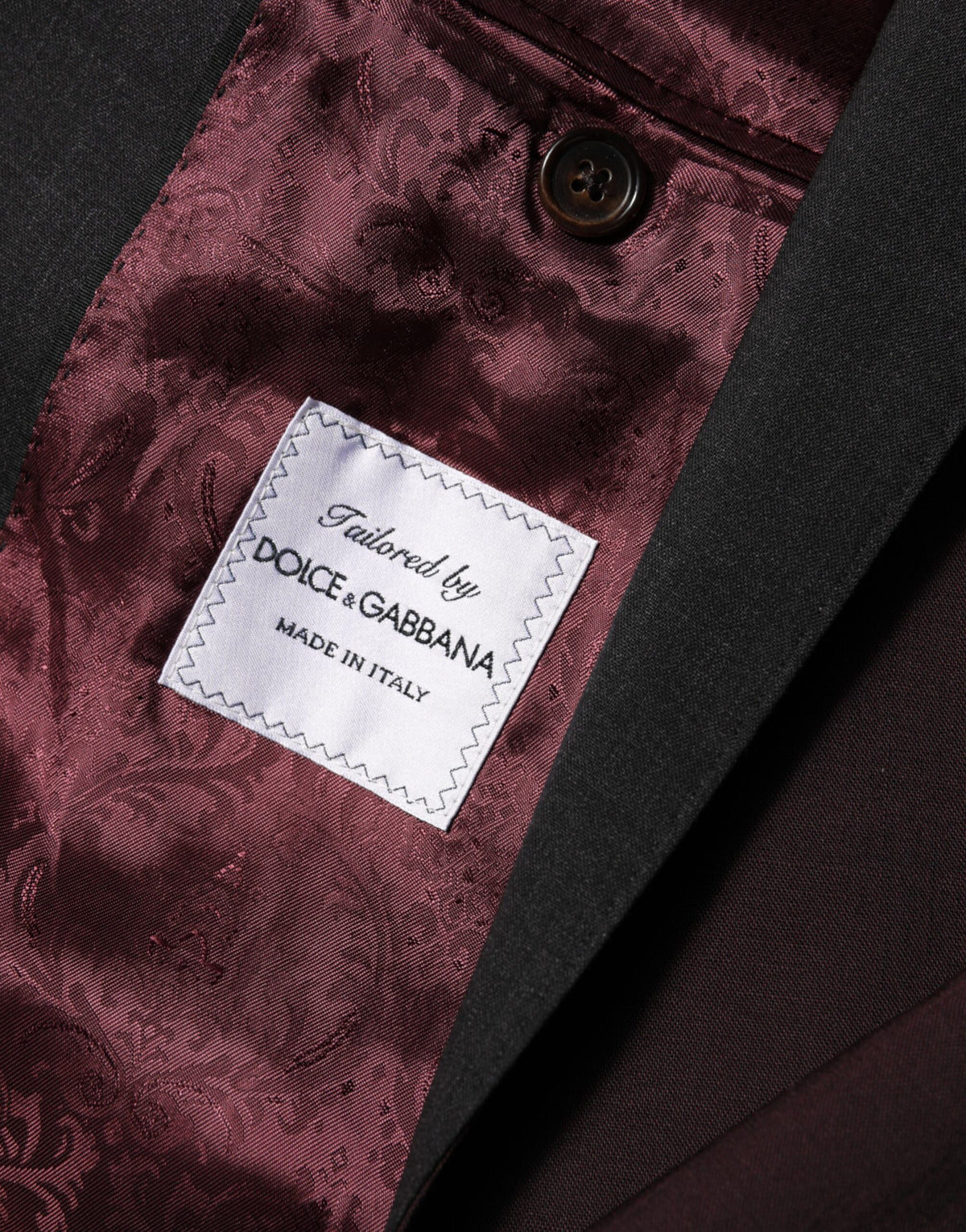 Dolce &amp; Gabbana – Kastanienbrauner Blazer aus Wolle mit 2 Knöpfen