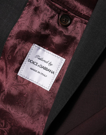 Dolce &amp; Gabbana – Kastanienbrauner Blazer aus Wolle mit 2 Knöpfen